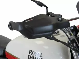 Royal Enfield Interceptor 650 18-2024 nero opaco paramani/deflettori vento potenza - Foto 1 di 3