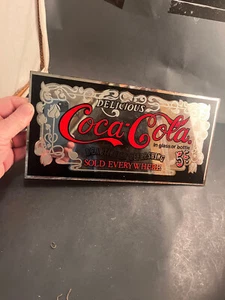 Coca Cola Glasschild variiert guter Zustand RAR - Bild 1 von 7