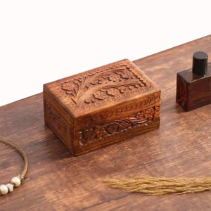 Secret Safe Lock Puzzle Box Wooden Gift Money Hidden Diamond Jewelry Box Case - Picture 1 of 6
