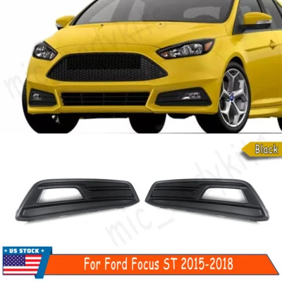 Bumper Fog Light Cover Bezel Molding Trim For Ford Focus ST 2015 2016 2017 2018 Foto 1 de 4