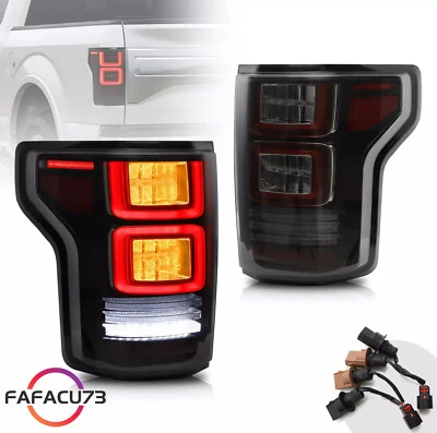For Ford F150 2015- 2020 F-150 LED Tail Lights Lamps Dynamic Turn Signals Pair Foto 1 de 4