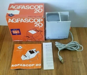 Vintage Agfascop 20 Slide Viewer 15 Watt Type 6734/000 Germany Works - Picture 1 of 12