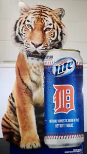 Miller Brewing Co. & Detroit Tigers 2014 großes 41" Pappschild MLB Baseball - Bild 1 von 11