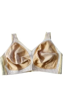 Vintage Playtex 18 Hour Bra Size 48D Wireless Brassier Padded Shoulder Straps - Picture 1 of 12