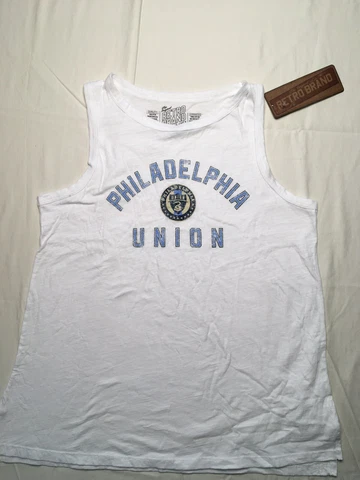Original Retro Brand Womens Philadelphia Union Split Bottom Slub Tank White Cover