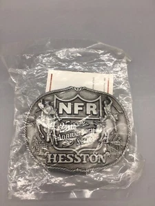NFR 25th Anniversary Hesston Belt Buckle 59-83 1st Ed Collector Nat Finals - Picture 1 of 2