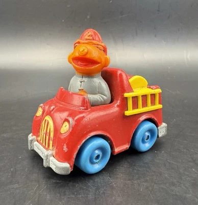 Sesame Street Vintage 1981 Ernie Fire Truck Die Cast Muppets Inc. Hasbro - Image 1 of 4