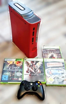 Xbox 360 Elite | Resident Evil - Limited Edition - Rot + 4 Spiele Bundle - Bild 1 von 4
