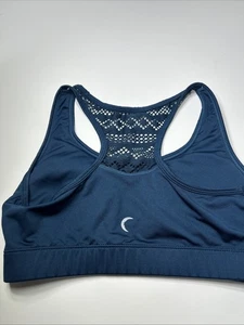 Zyia Active Women's Mesh Racerback Bomber Comfort Sports Bra Xs Blue/teal/green - Picture 1 of 11