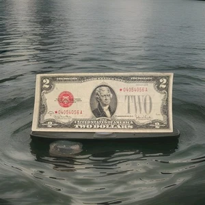 1928-G $2 LEGAL TENDER UNITED STATES STAR NOTE. Book Value 70-500$. Small Tear - Picture 1 of 7