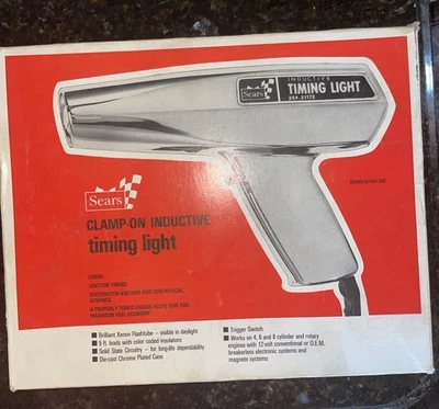 Vintage Sears Clamp On Inductive Timing Light Timing Analyzer w/ Box 244.21172 - Image 1 of 4