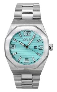 Invicta Huracan Stainless Steel Turquoise Dial Quartz 45779 100M Men's Watch - Picture 1 of 4