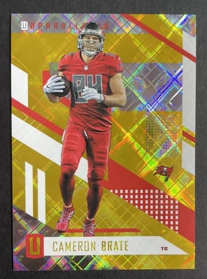 2017 CAMERON BRATE Panini Unparalleled Yellow Diamond Awe Card #156, #/199 - Image 1 of 2