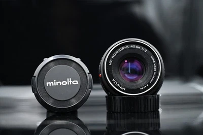 Lente principal Minolta MD ROKKOR-X 45 mm f/2 ¡LENTE MUY BONITA! Foto 1 de 4