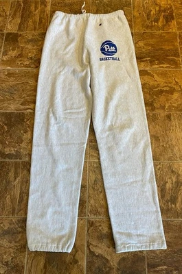 Pantalones deportivos de baloncesto PITT de colección Champion tejido inverso gris talla XL hechos en EE. UU. Foto 1 de 4