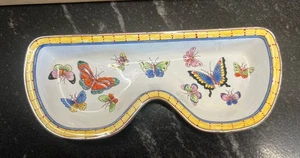 Beautiful KELVIN CHEN Enamel Butterfly Design Eyeglass Holder - Picture 1 of 4