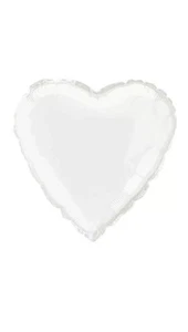 HEART SHAPED 18 INCH FOIL BALLOON FOR HELIUM PICK YOUR COLOUR IDEAL WEDDING - Picture 1 of 1