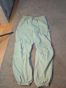 Art class girls XL 14 elastic waist big leg cargo pants light olive green - Picture 1 of 10