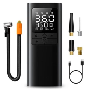Tire Inflator Portable Air Compressor - 150PSI & 10000mAh Cordless Air Pump w... - Picture 1 of 7