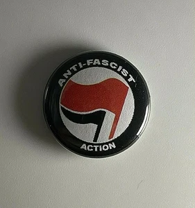 Antifaschistische Aktion Antifa Iron Front 1" Button A013B Pin Anstecker - Bild 1 von 2