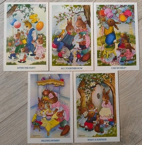 Willy Schermele Postcards J. Salmon c1980's Anthropormorphic Animals - Picture 1 of 7