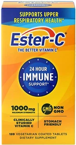 Ester-C Vitamin C 1000 Mg Coated Tablets, Immune System Booster, Stomach-Friendl - Picture 1 of 9