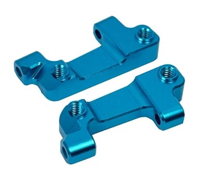 Dhawk CNC Aluminum Rear Arm Mounts Blue For Team Associated RC10GT - Picture 1 of 5