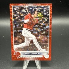 2022 Topps Series 1 Jarren Duran Red Foil /199 RC Boston Red Sox Rookie SP