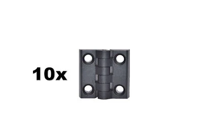 10x Scharnier Türband 50x50mm Kunststoff Garten, Boot, Maschinenbau (SET) - Bild 1 von 3