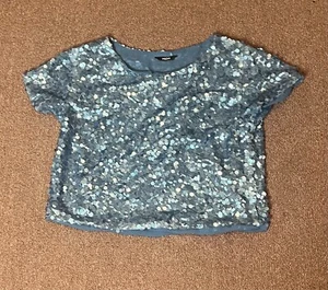 NUON: Sequin Sparkly Short Top (Size 12-14 - Pre-Loved) - Picture 1 of 2