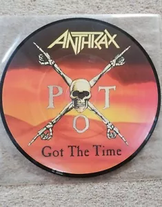 Anthrax Got The Time 7" Picture Disc Island Records ISP 476 1990 UK - Picture 1 of 2