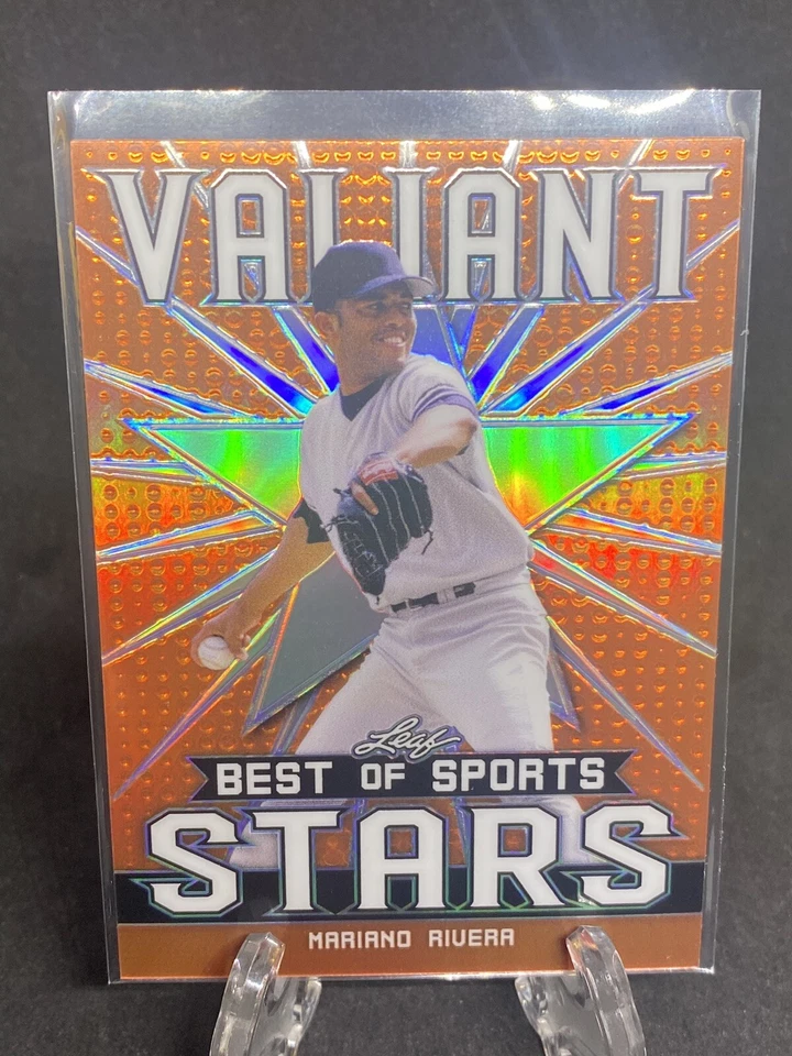 MARIANO RIVERA 2020 LEAF VALIANT STARS ORANGE #19/50 - Image 1 of 2