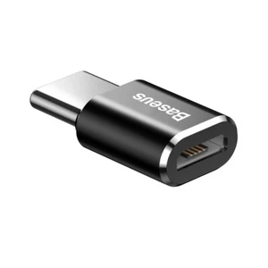 Baseus OTG Micro USB na USB-C Adapter Czarny - Zdjęcie 1 z 7