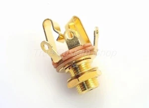 True Custom Shop® GOLD 1/4" SWITCHCRAFT Output Jack for Fender Strat & Tele - Bild 1 von 3