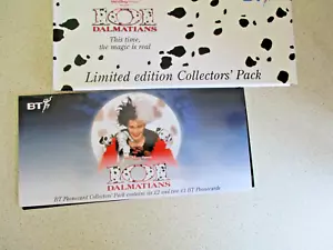 DISNEY 101 DALMATIONS VINTAGE 1990's PHONE CARDS ~ COLLECTABLE DESIGN PACK NEW - Picture 1 of 8