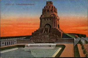 LEIPZIG Völkerschlacht Denkmal Militär Denkmal alte Postkarte ungelaufen ~1910 - Bild 1 von 1