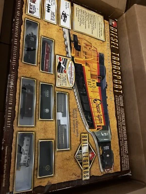 Rare Life-Like N Scale Burlington Diesel Transport Train Set Rail Legends Series - Image 1 of 4