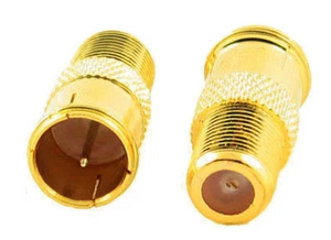 2 pcs/set Screw-On to Quick Push-On Coaxial Cable Adapter - Picture 1 of 1