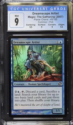 DREAMSCAPE ARTIST Planar Chaos Foil C CGC 9 Q++ MTG [Nostalgium] - Image 1 of 2