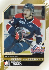 2010/11 ITG Heroes & Prospects #90 Brandon Saad (Saginaw Spirit)