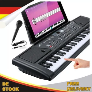 Digitales Klavier mit 61Tasten Mikrofon tragbares elektronisches Musikinstrume b - Afbeelding 1 van 11