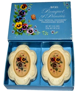 AVON Jabón RAMO DE PENSAMIENTOS 2 Fragancias De Colección De Edición En Caja AVON Floral - Imagen 1 de 3