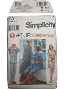 Simplicity 9391 Unisex Loungewear Größe L-XL Muster Schnitt Umschlagschaden - Bild 1 von 4