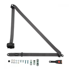 Front Automatic Seat Belt For Mercedes Benz 380 SEL RHD 1981-1991 Grey - Picture 1 of 7