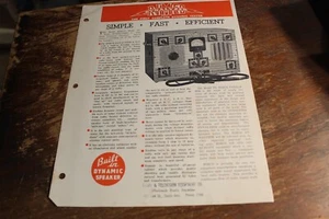 RIMCO DYNALYZER MODELL 701 1940ER BROSCHÜRE 2-SEITIG - Bild 1 von 2