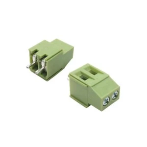 10X XY129VB-2P 5.0MM GREEN Klemmleiste für Printmontage 90°-Winkel 5mm Wege: 2 a - Picture 1 of 1