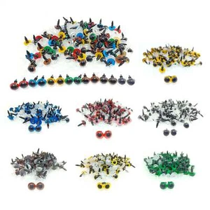 100pcs 10mm Colour Safety Eyes For Teddy Bear Doll Animal Puppet Crafts Plastic - Bild 1 von 9