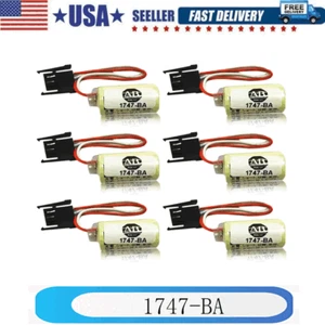 6pcs For sanyo FDK CR14250SE CR14250SE-R 1747-BA PLC Battery with 3P Plug 3V - Picture 1 of 7