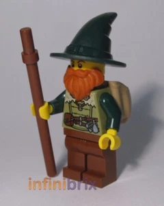 Lego Druid Traveler Wizard Minifigure D&D Made from Genuine Lego Parts cus062 - Picture 1 of 1