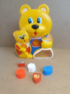 VTG 1985 Tomland Industries Rare Busy Bear Shape Sorter Made In Hong Kong - Picture 1 of 19